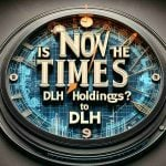 A high-definition, realistic graphic representation of the question 'Is Now the Time to Buy DLH Holdings?'. This should feature a bold, eye-catching question in a prominent font, set against a compelling background that could be related to finance or investing themes. Perhaps include subtle elements like a stylized clock to represent the concept of 'time' and a checkmark to denote 'checking out'. Please avoid specific symbols or logos of DLH Holdings.